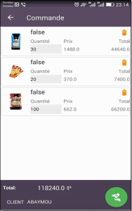 Commande rapide
